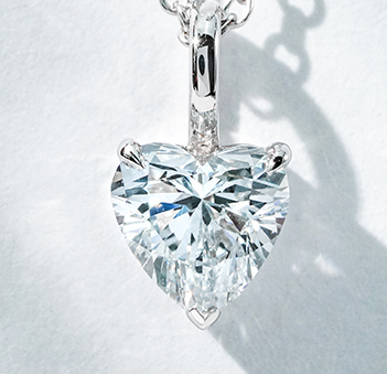 10K белое золото выращенный бриллиант подвеска 1.002ct AuDP1033063-1