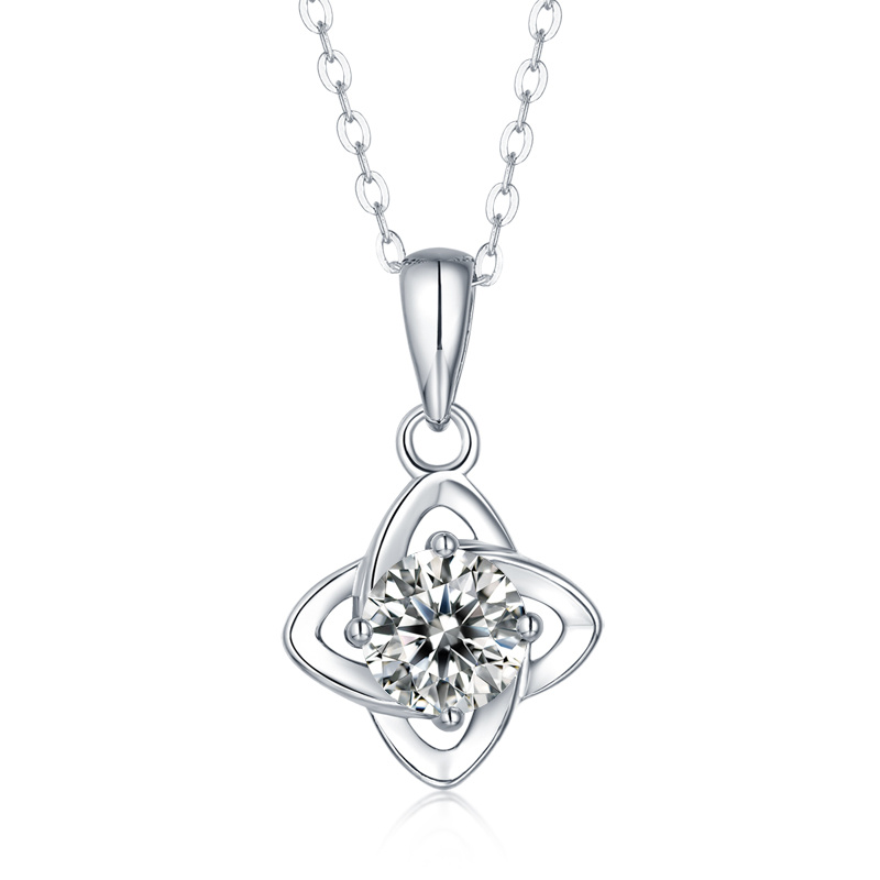 925 серебро 925 муассанит подвеска-1.0ct Planetary Orbit PM5010A