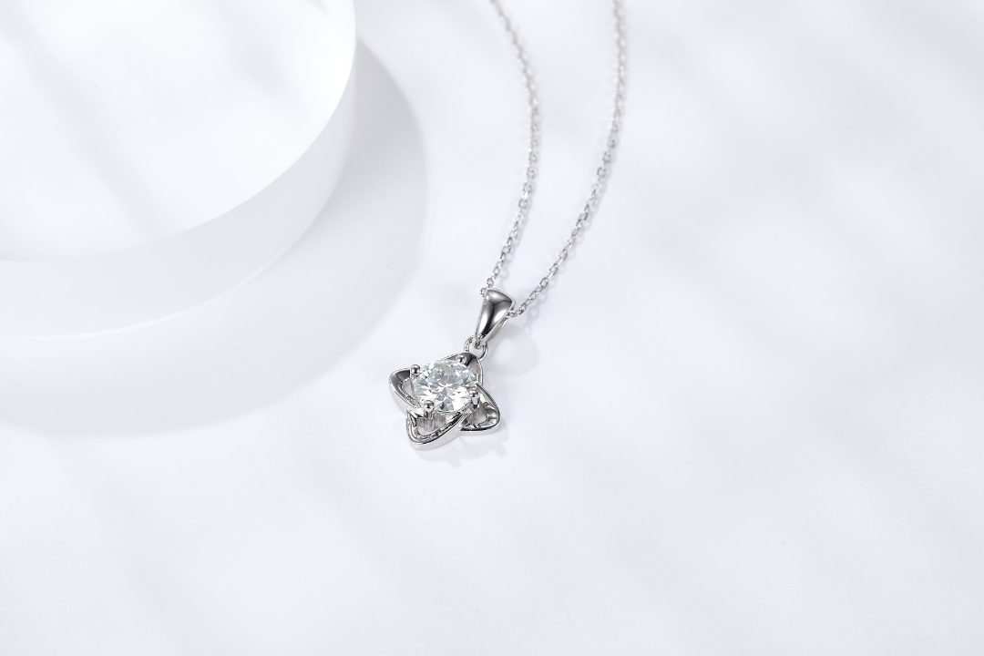 925 серебро 925 муассанит подвеска-1.0ct Planetary Orbit, фото 3