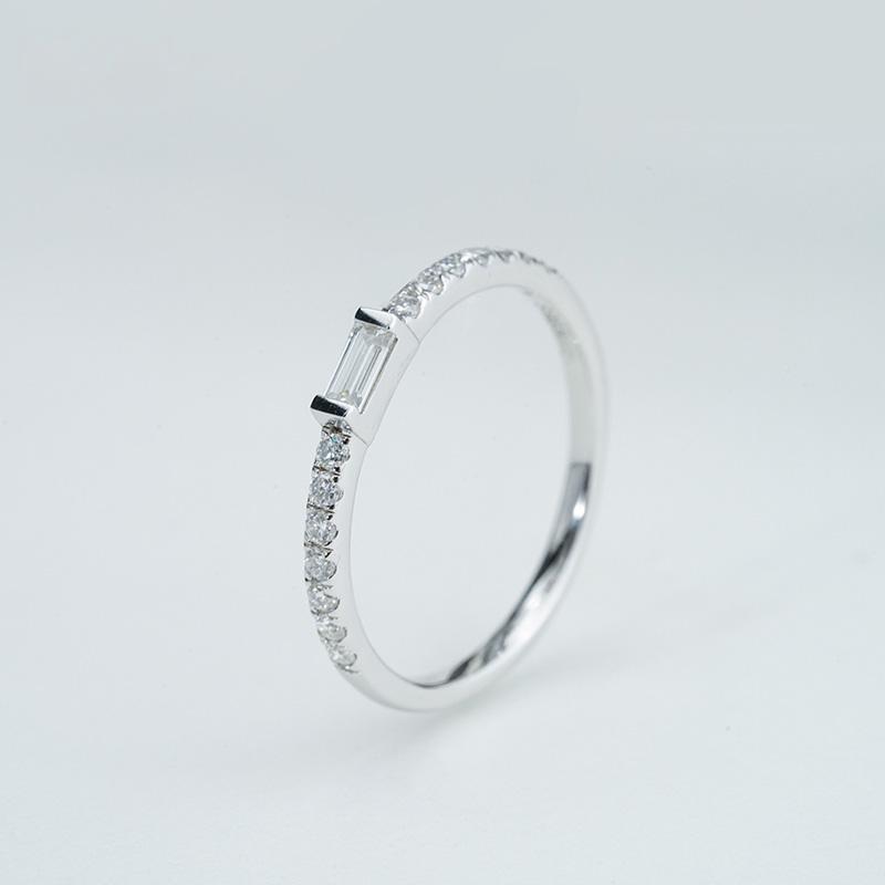 925 серебро 925 муассанит кольцо-Simple Light R3-0027