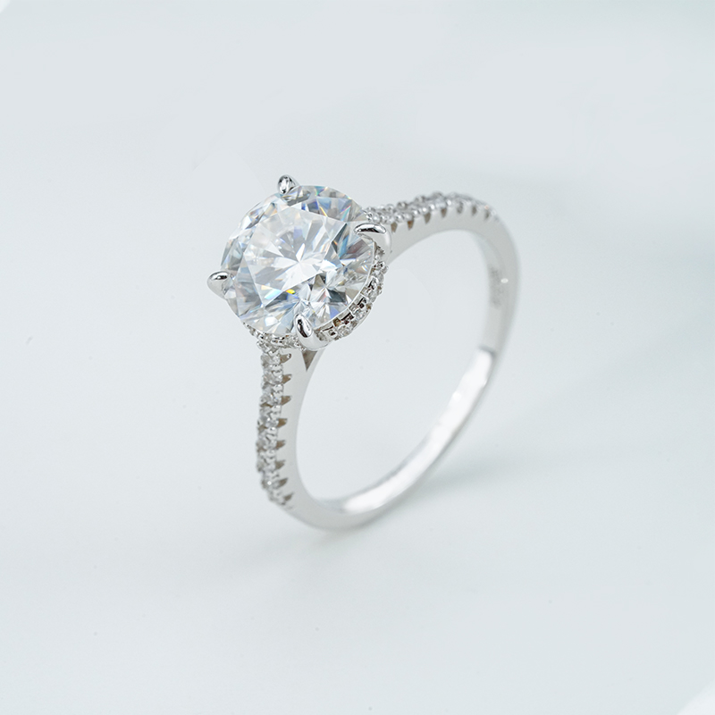 925 серебро 925 муассанит кольцо-Deep Space Love R3-0059A