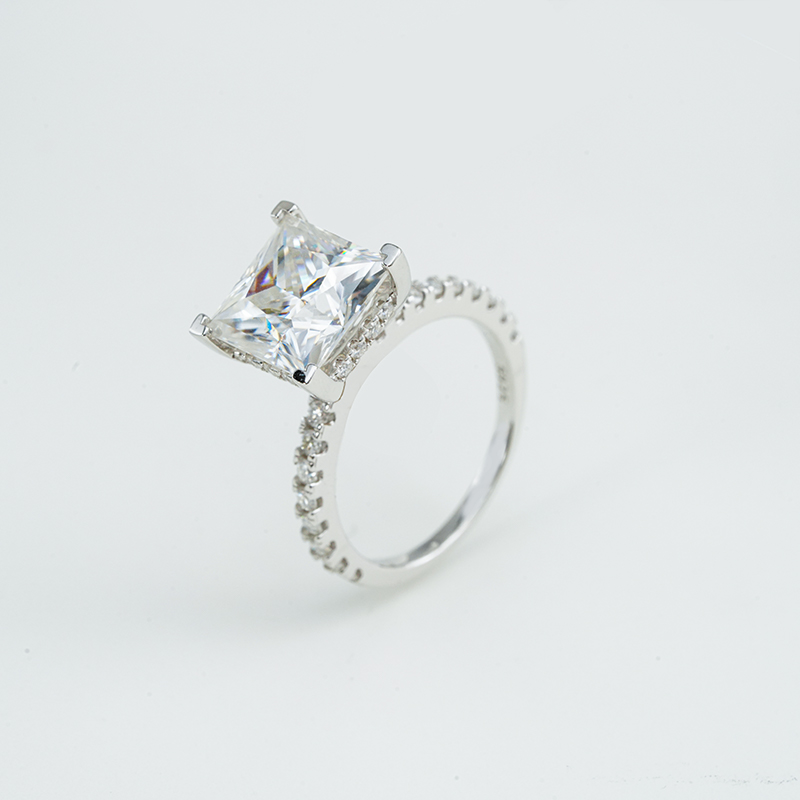 925 серебро 925 муассанит кольцо-Elegant Shine R3-0109