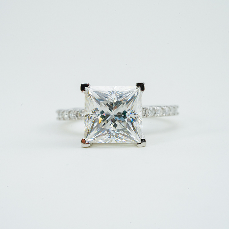 925 серебро 925 муассанит кольцо-Elegant Shine, фото 2